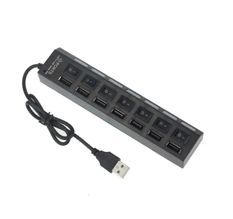 Hub USB 7 Puertos con Interruptores