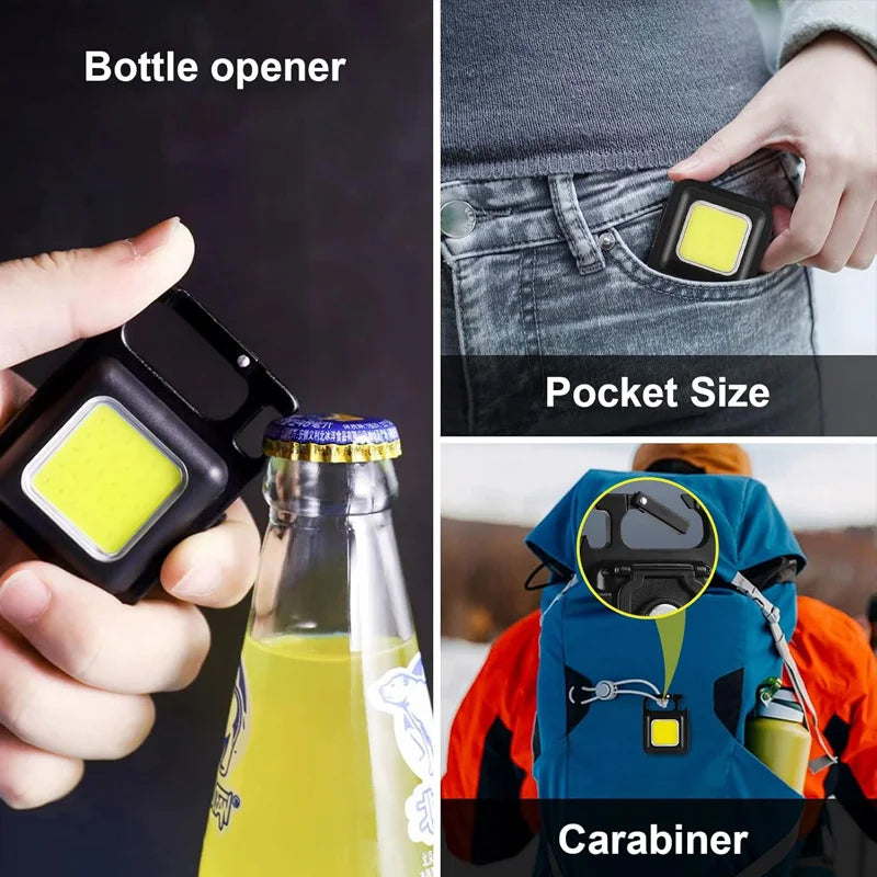 Mini Linterna Llavero Magnética COB