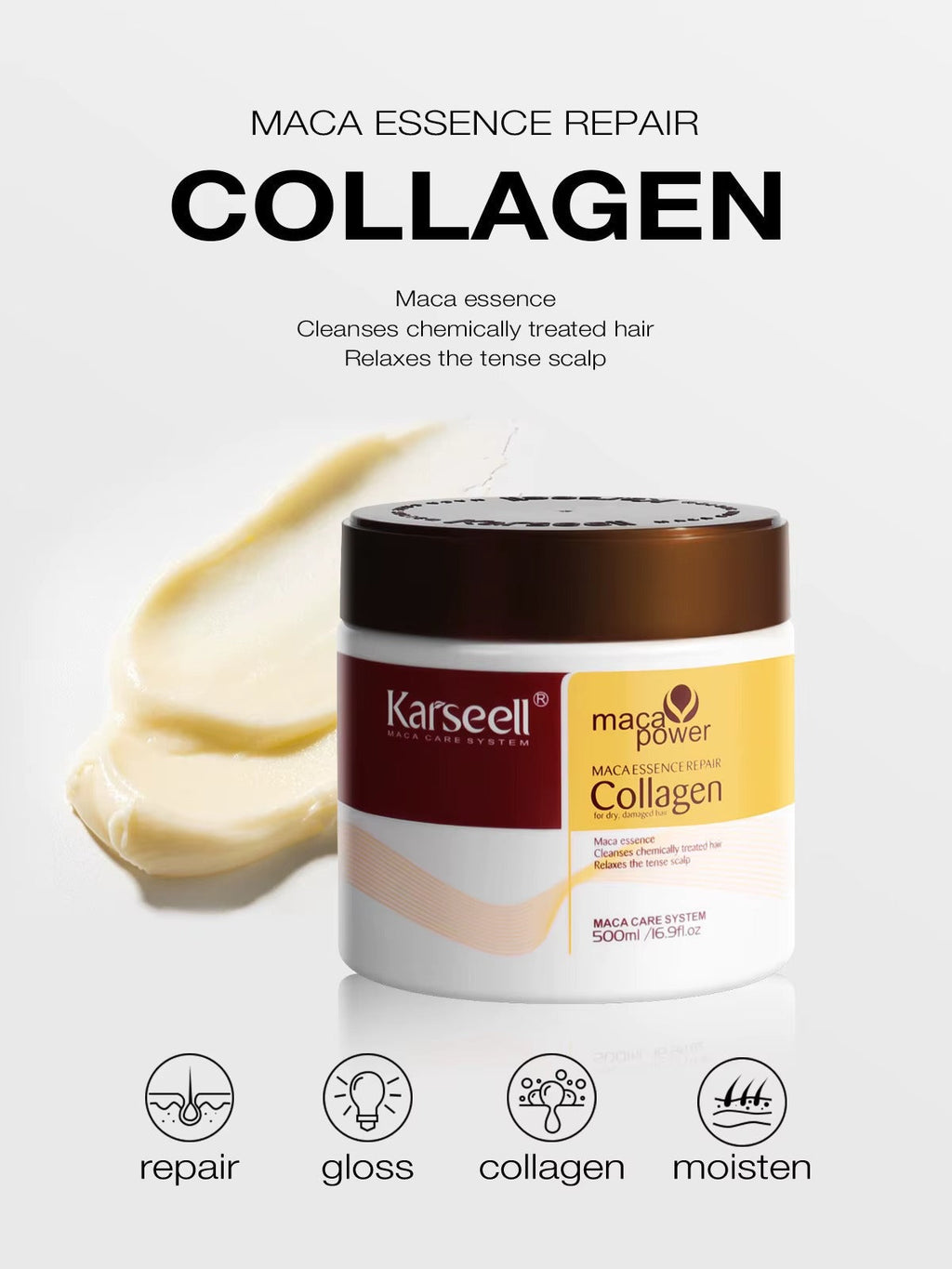 Mascara Hidratante Con Colageno Karseell
