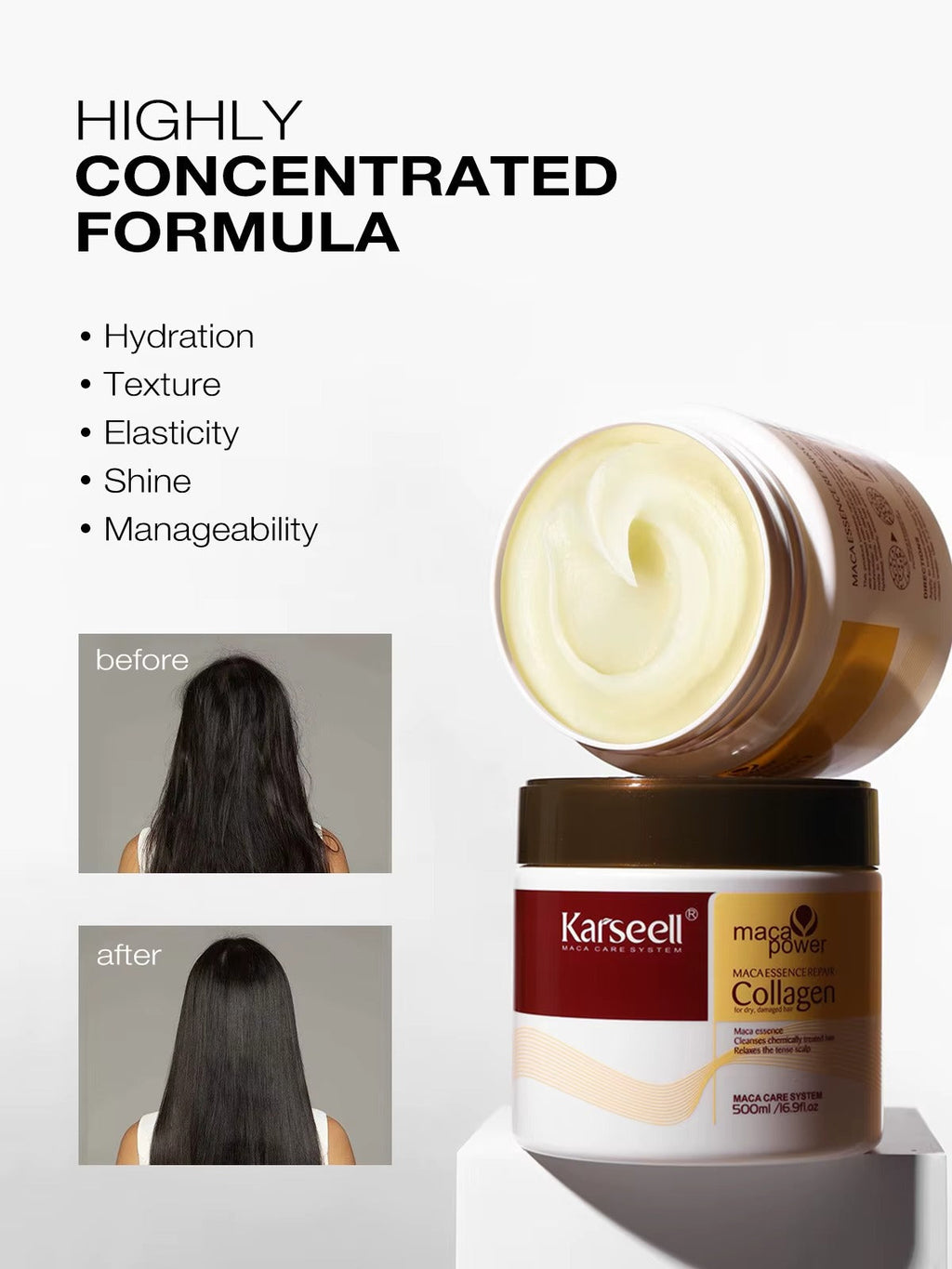 Mascara Hidratante Con Colageno Karseell