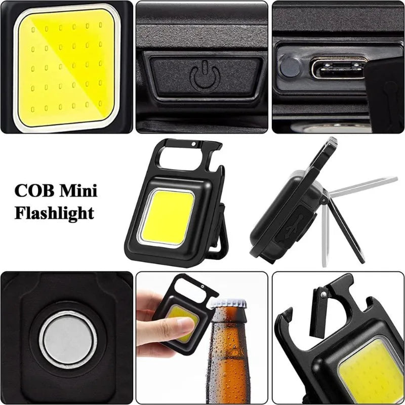 Mini Linterna Llavero Magnética COB